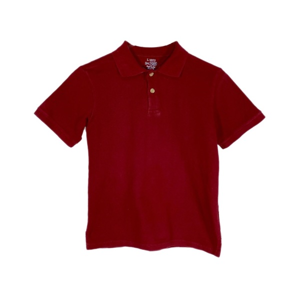 Children’s Place Kids Burgundy Uniform Polo Shirt - Picture 1 of 7